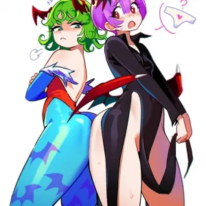 Preview of art: Tatsumaki, Lilith Aensland (onepunchman) by Snegovski