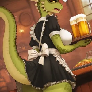 Preview of art: AI Dragon Girl (the elder scrolls) by generatornaya