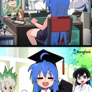 Preview of art: Arato Nagi, Hatsune Miku, Ishigami Senkuu, Kasane Teto, Konata Izumi by BongF