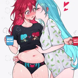 Preview of art: Kasane Teto, Hatsune Miku by qiandaiyiyu
