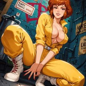 Preview of art: AI April O’neil (tmnt) by QuantumHeadAI