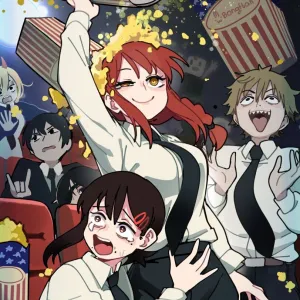 Preview of art: Makima, Denji, Kobeni Higashiyama, Power, Aki Hayakawa (Chainsaw man) by BongF