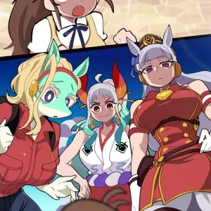 Preview of art: Gold Ship, Ippan Josei, Popura Taneshima, Yamato (Boku no Hero Academia) by BongF