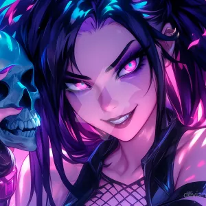 Preview of art: AI cyberpunk monster girl by Veliartificial