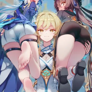 Preview of art: AI Lumine, Hu Tao, Furina (Genshin Impact) by RaaiCave