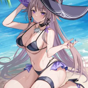 Preview of art: Evernight, Herta (honkai star rail) by Harimoji
