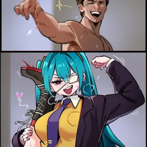 Preview of art: Hatsune Miku, Kasane Teto by Snegovski