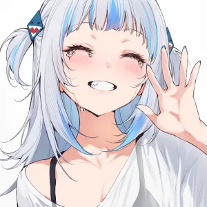 Preview of art: Gawr Gura (virtual youtuber) by qiandaiyiyu