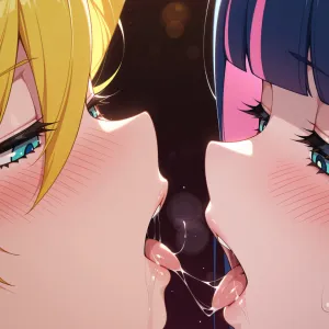 Preview of art: AI Honekoneko, Panty, Stocking (panty & stocking with garterbelt) by QuantumHeadAI