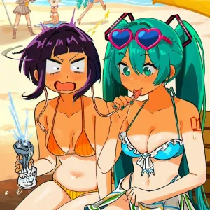 Preview of art: Brazilian Miku, Kasane Teto, Kyoka Jiro (Boku no Hero Academia) by Snegovski